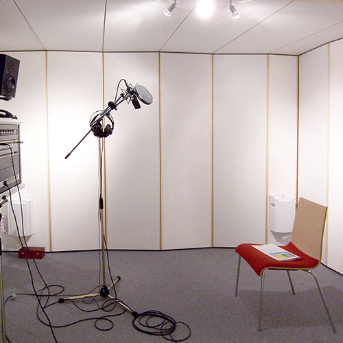 Innenansicht Audiokabine STUDIOBOX für Broadcast + Recording